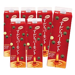 【6本セット】すだちバーモントソマシー 1000ml