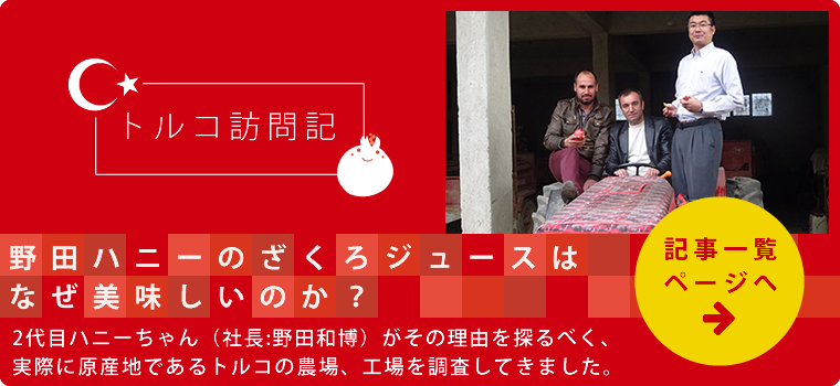 トルコ訪問記 野田ハニーのざくろジュースはなぜ美味しいのか?