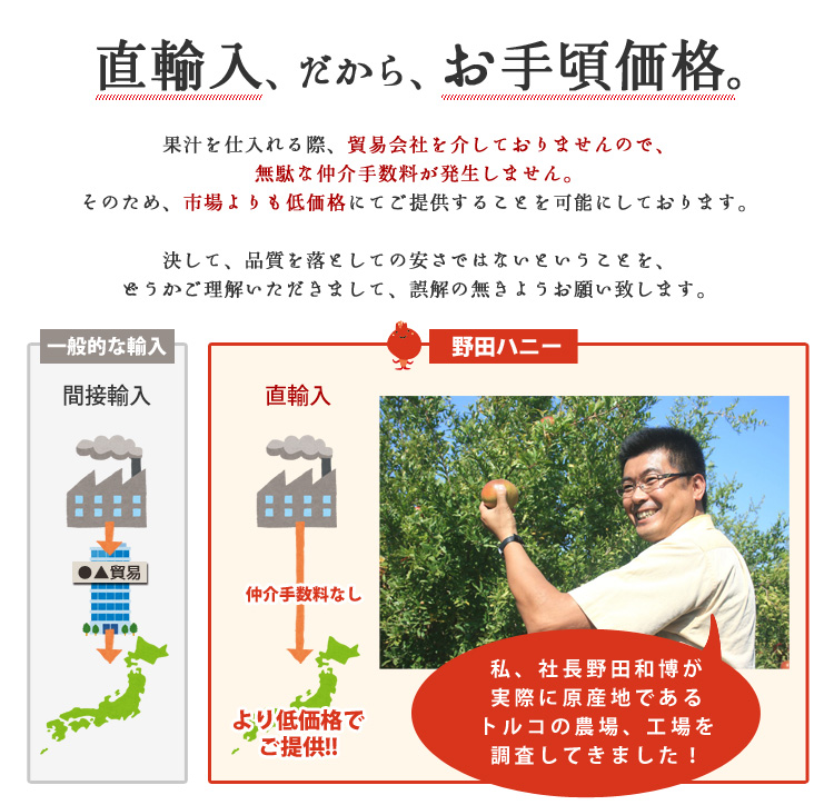 直輸入なのでお手頃価格。